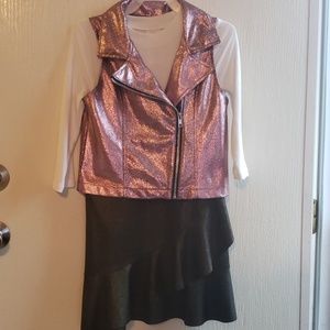 Girls sz 7-8 Dress with vest
